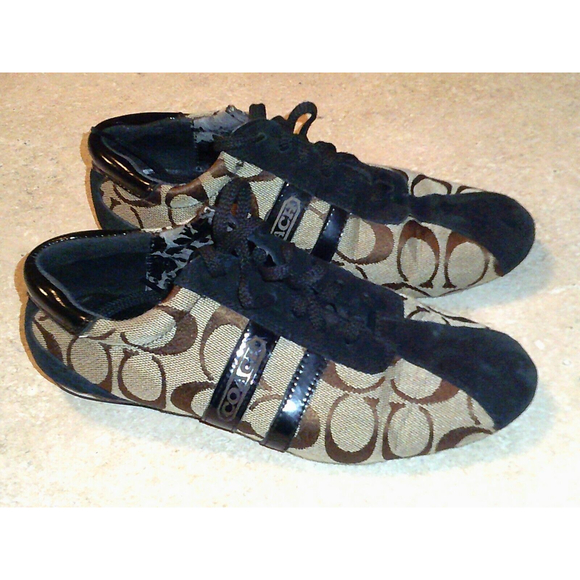 Coach Shoes - Vintage Coach Signature Athletic Shoe Size 7 Sneaker Brown Womens